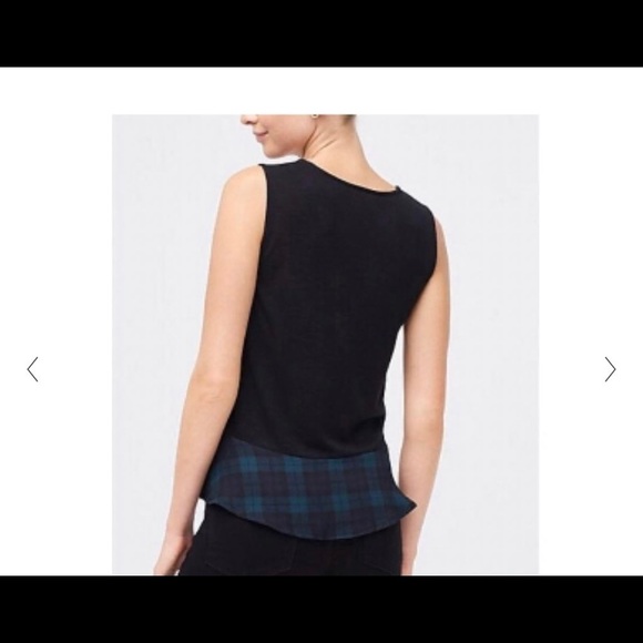 NWT J. Crew Plaid Ruffle Tank Top Size xxs - Picture 2 of 10